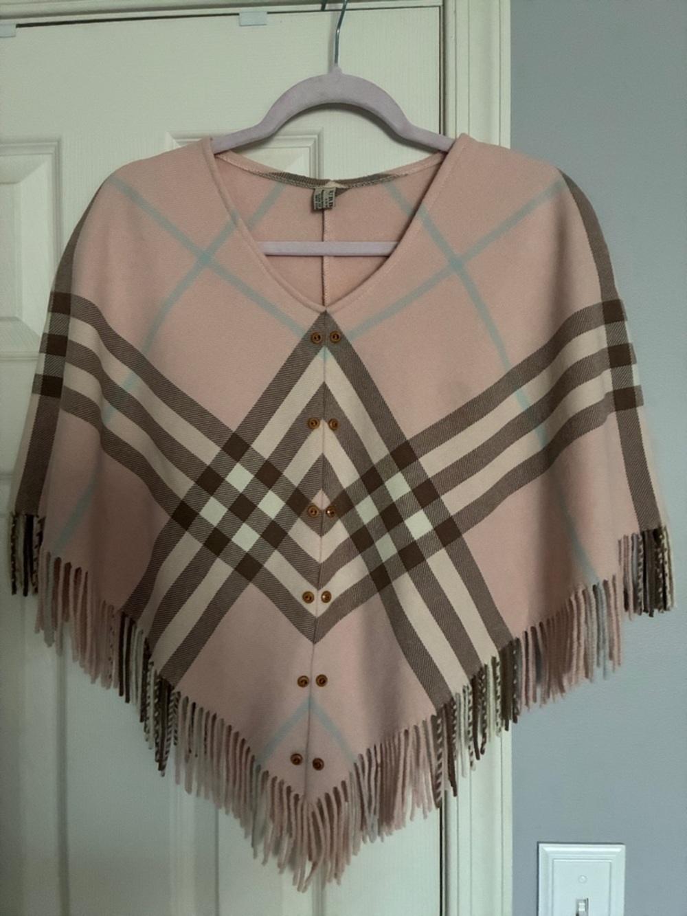 Burberry Pink Poncho